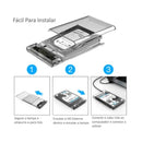 Case USB 3.0 SATA 3 – Compatível com HDs e SSDs de até 4TB