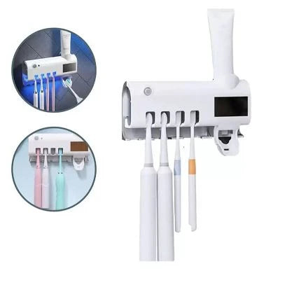 Esterilizador de Escovas com Lâmpada UV, Dispenser Automático