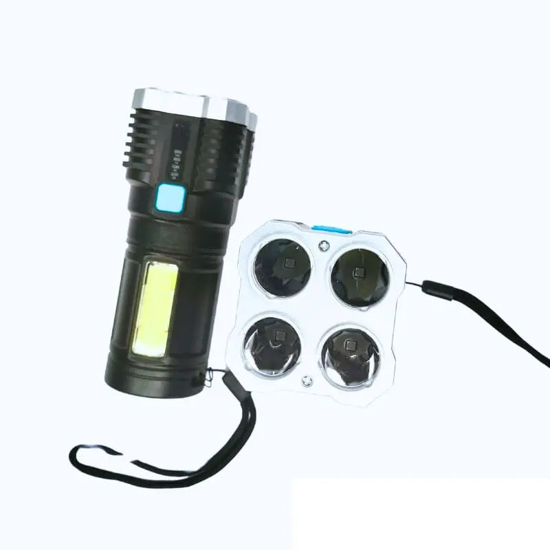 Lanterna LED Recarregável de Alta Potência – Alcance de até 500 Metros!v