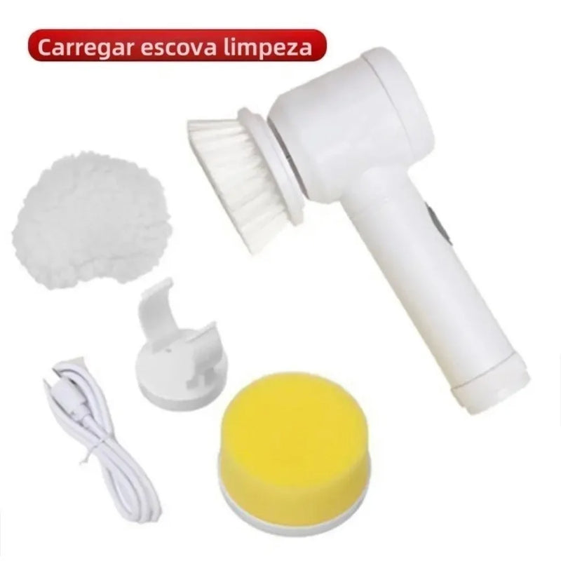 Escova Elétrica de Limpeza 5 em 1
