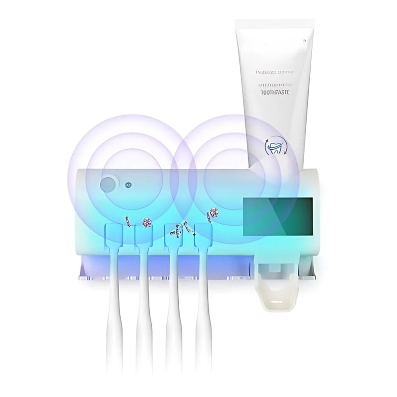 Esterilizador de Escovas com Lâmpada UV, Dispenser Automático