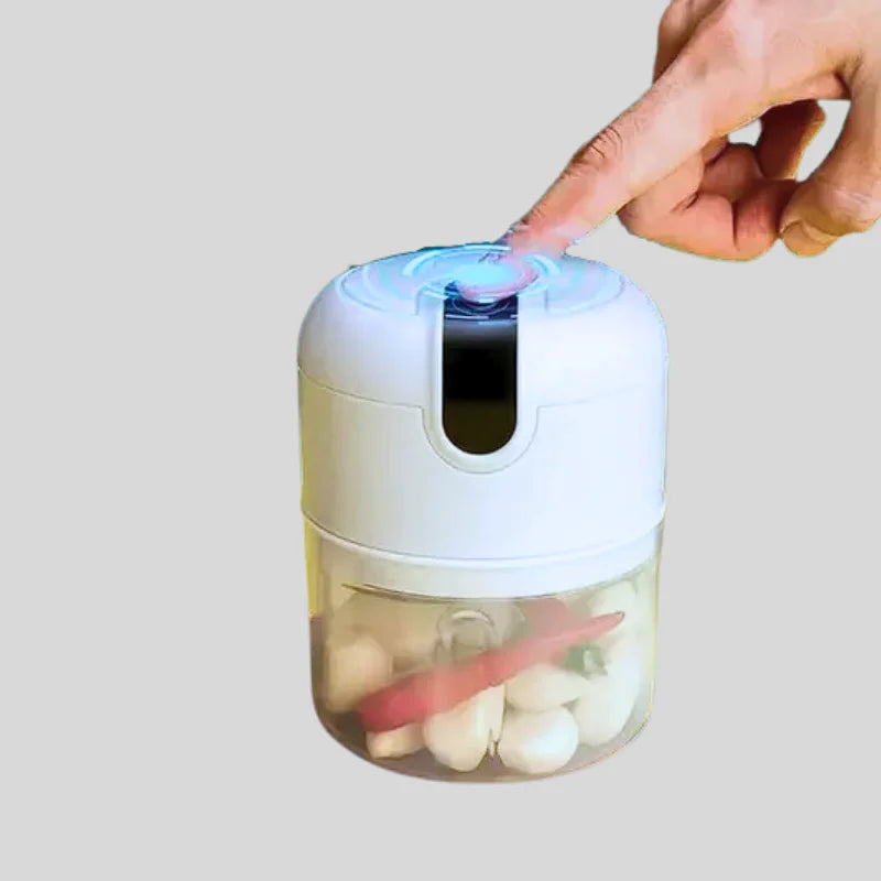 Mini Processador de Alimentos Elétrico Portátil – 250ml | USB | 3 Lâminas Inox