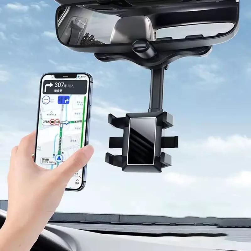 Suporte de Celular para Retrovisor com Rotação 360°