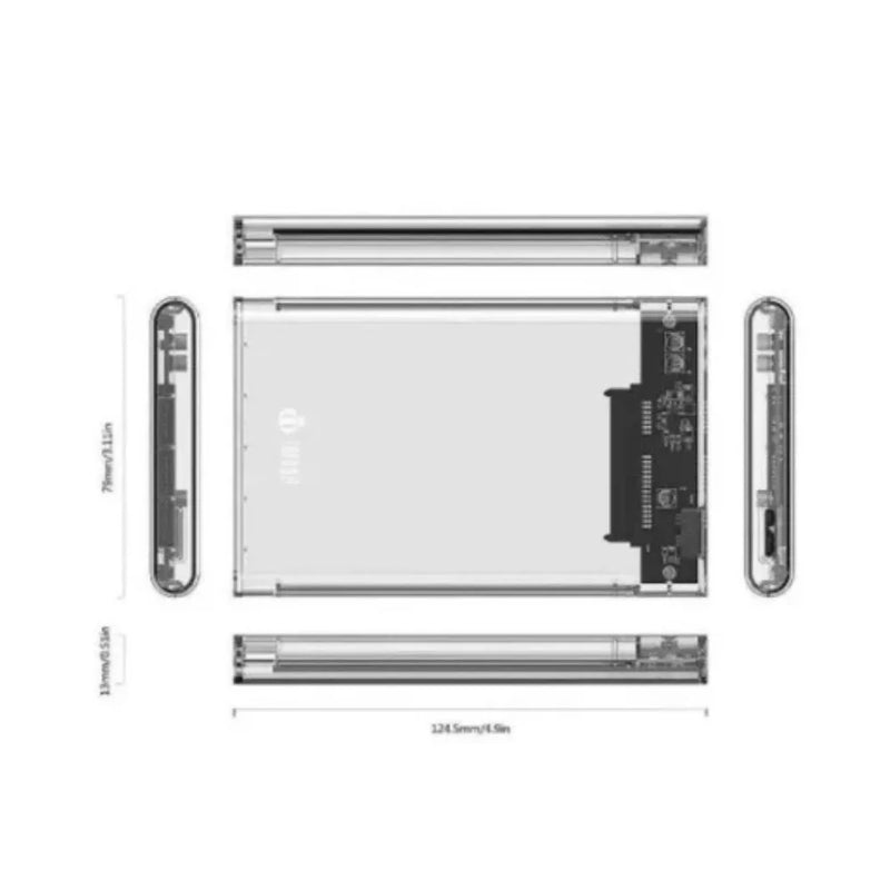 Case USB 3.0 SATA 3 – Compatível com HDs e SSDs de até 4TB