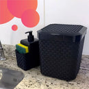 Lixeira Pia Jack Rattan 5L – Preta