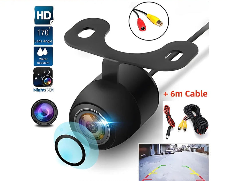 Câmera de Ré Borboleta com Visão Noturna e 8 LEDs