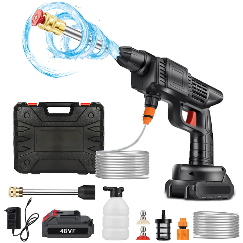 Lavadora de Alta Pressão Portátil Sem Fio – 48V | 1000W