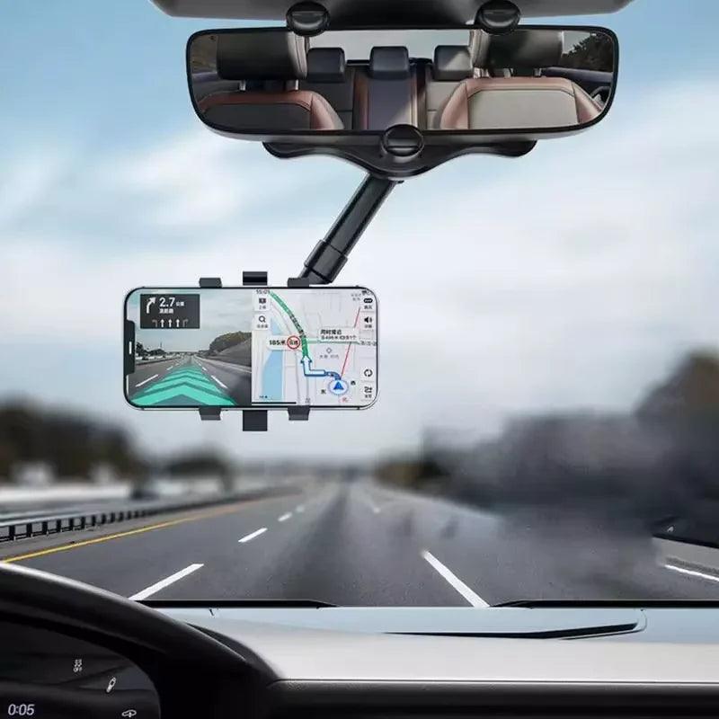 Suporte de Celular para Retrovisor com Rotação 360°