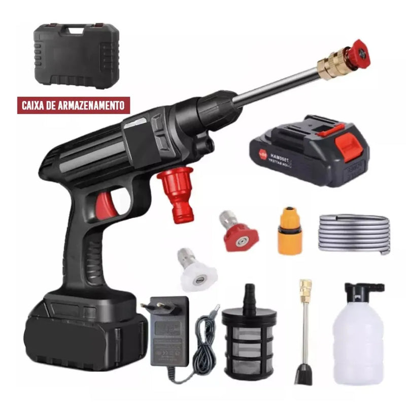 Lavadora de Alta Pressão Portátil Sem Fio – 48V | 1000W