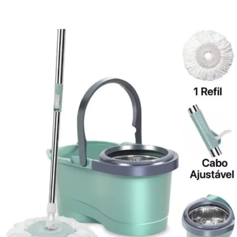 MOP 360° com Balde Inox 12 Litros