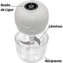 Mini Processador de Alimentos Elétrico Portátil – 250ml | USB | 3 Lâminas Inox