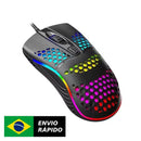 Mouse USB RGB Colorido