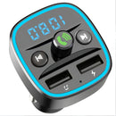 Carregador Veicular Bluetooth FM Transmitter | 2 USB + Chamadas + RGB LED