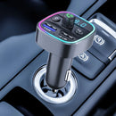 Carregador Veicular Bluetooth FM Transmitter | 2 USB + Chamadas + RGB LED