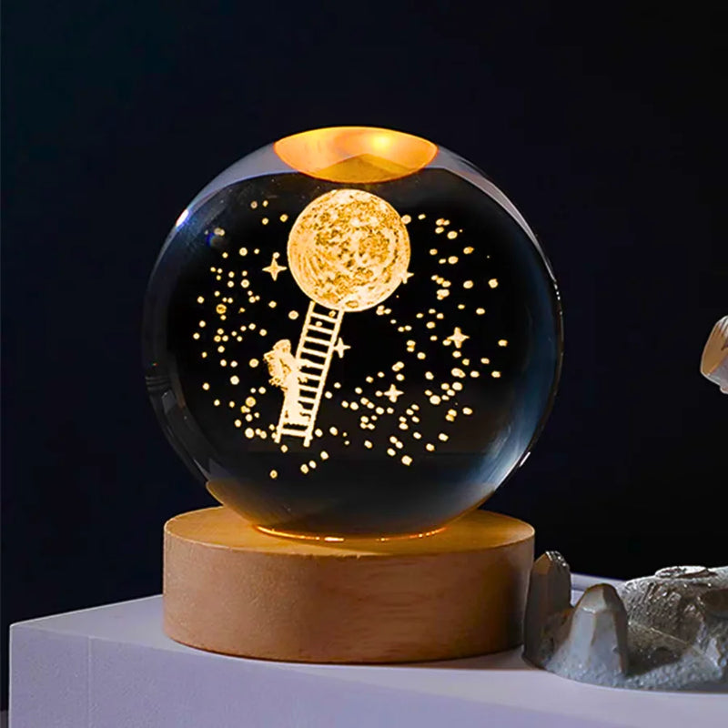 Luminária Bola de Cristal Galáxia