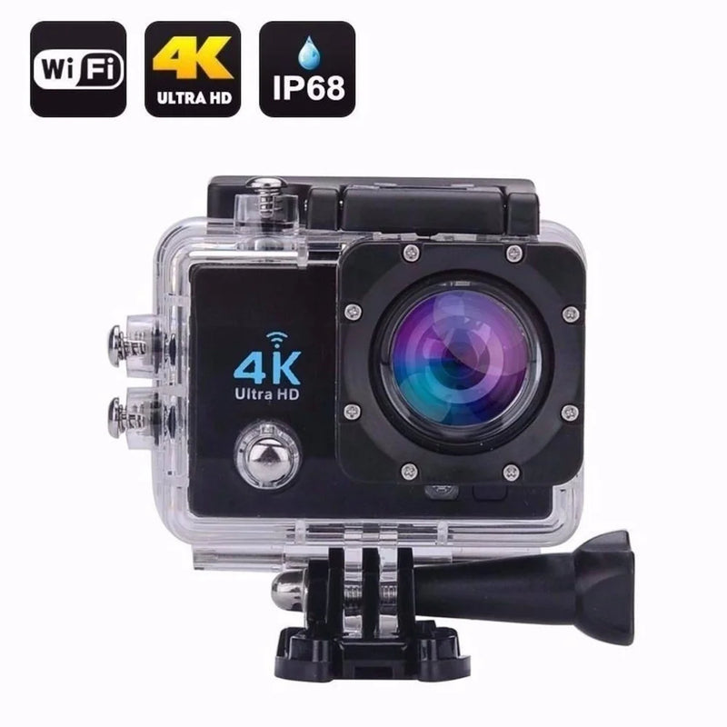 Câmera Esportiva Ultra HD 4K com Wi-Fi e Case à Prova D’Água
