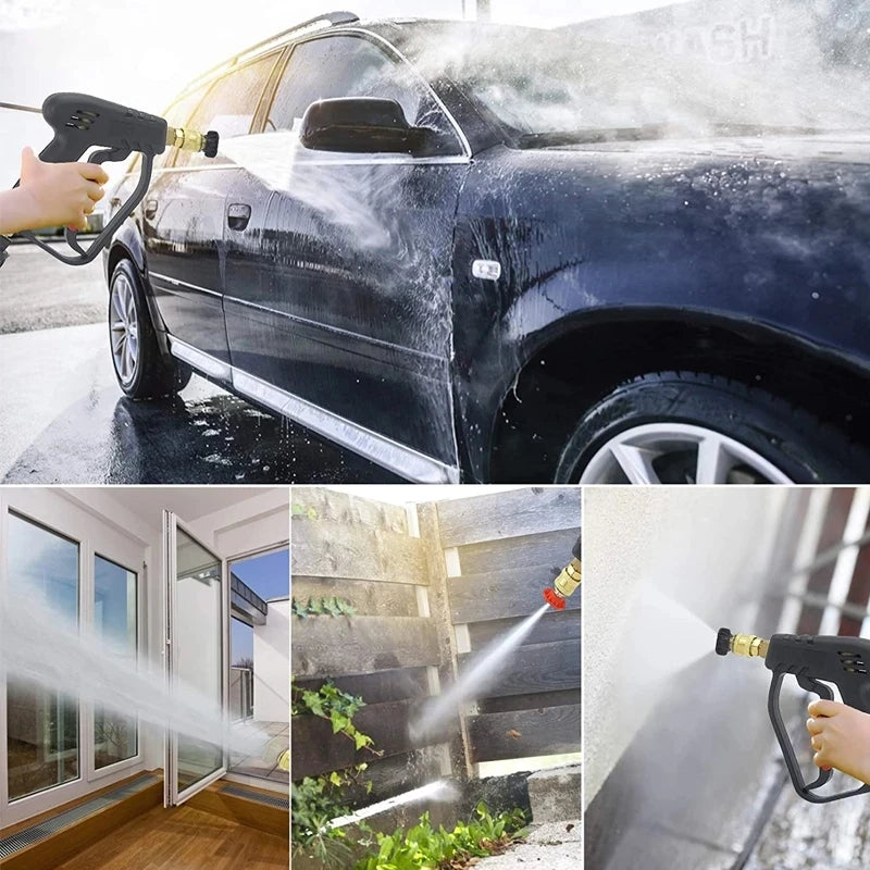 Pistola de Lavadora de Alta Pressão- High Pressure Washer Gun 3800 PSI+5 bicos coloridos intercambiáveis