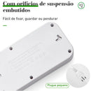 Régua Extensão 5 Tomadas + 4 USB + Tipo-C | 2 Metros