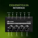 Mini Amplificador Estéreo para Fones de Ouvido