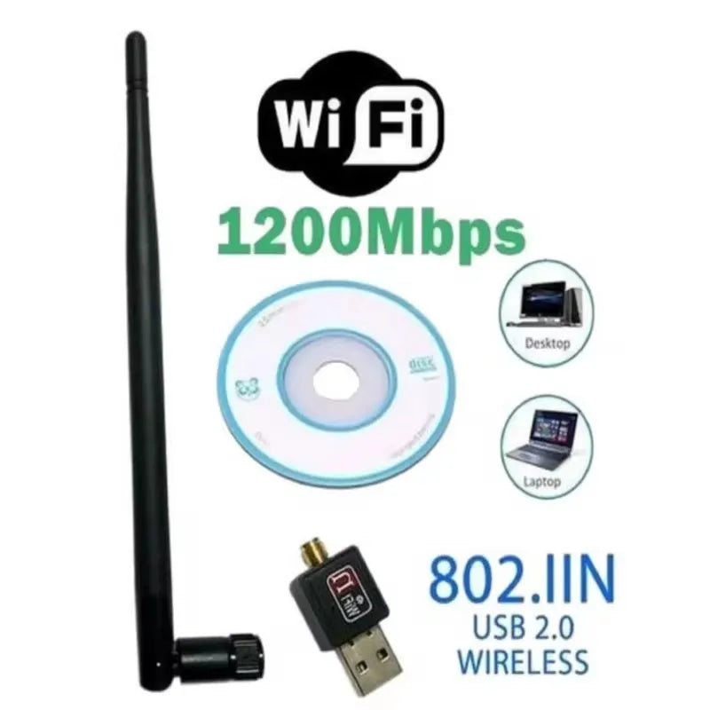 Adaptador Receptor USB Wi-Fi