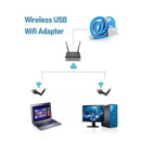 Adaptador Receptor USB Wi-Fi