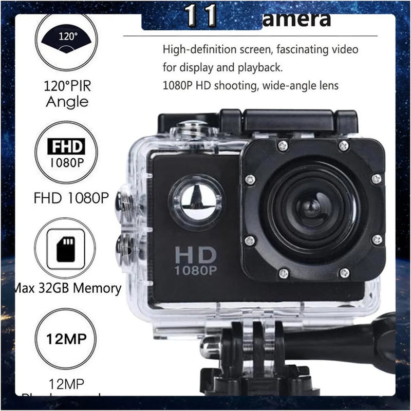 Câmera Esportiva Ultra HD 4K com Wi-Fi e Case à Prova D’Água