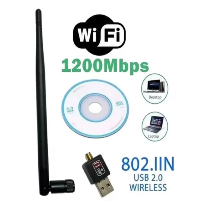 Adaptador Receptor USB Wi-Fi