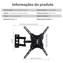 Suporte Articulado de Parede para TV – Ajustável 14” a 42” | Até 35kg