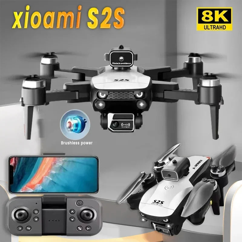 Drone S2S Dobrável com Câmera 4K/6K/8K